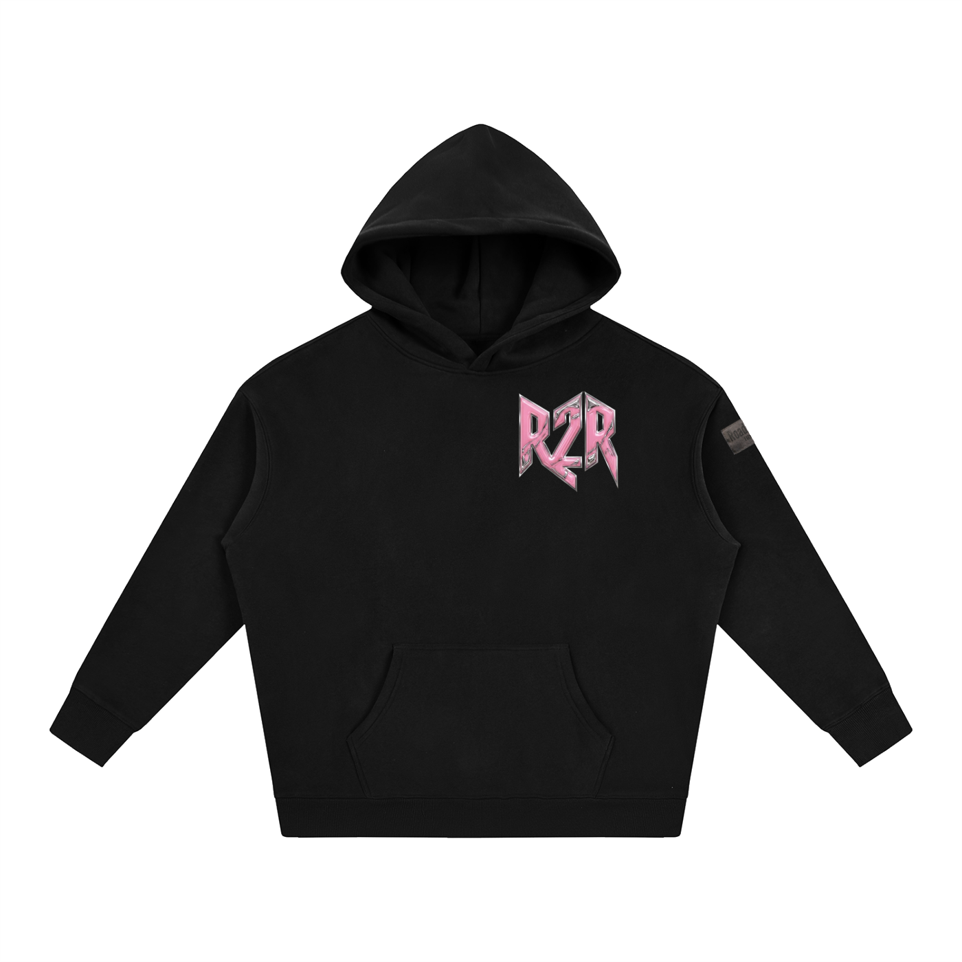 R2R chrome fleece first edition hoodie - pink
