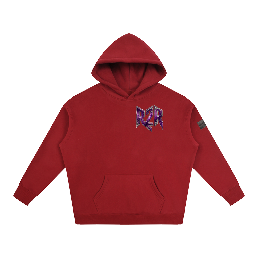 R2R chrome fleece first edition hoodie - purple