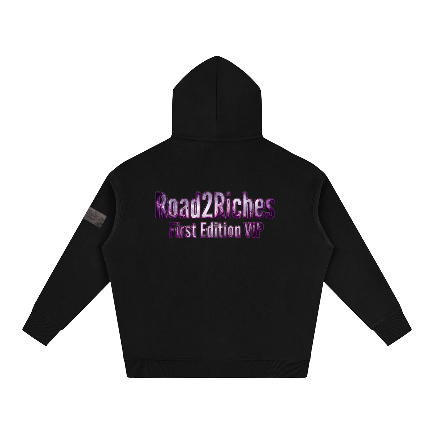 R2R chrome fleece first edition hoodie - purple
