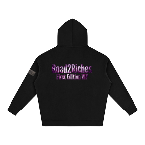 R2R chrome fleece first edition hoodie - purple