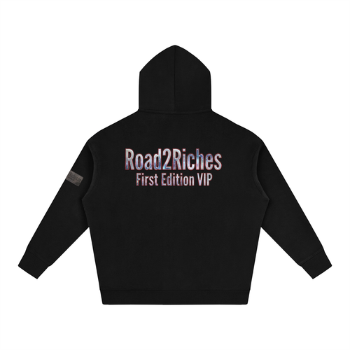 R2R chrome fleece first edition hoodie - chrome