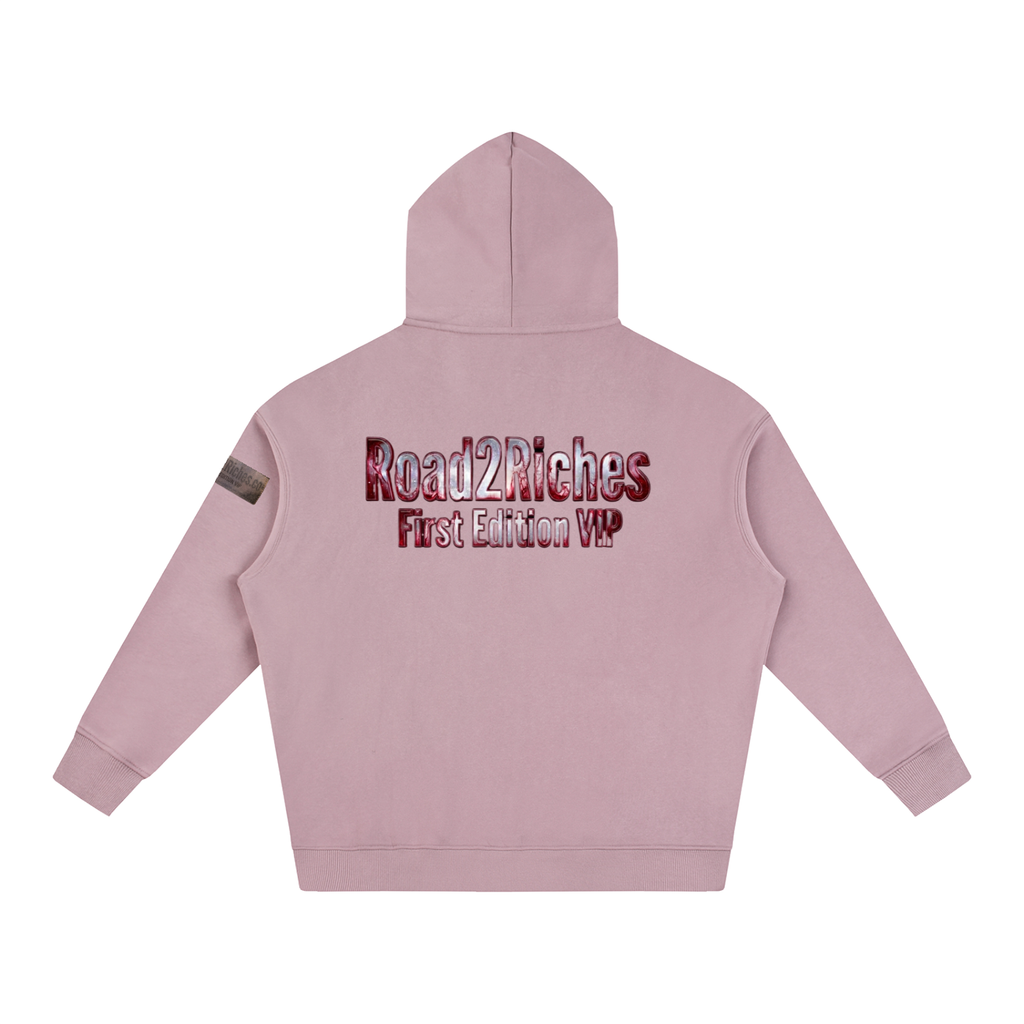 R2R chrome fleece first edition hoodie - red