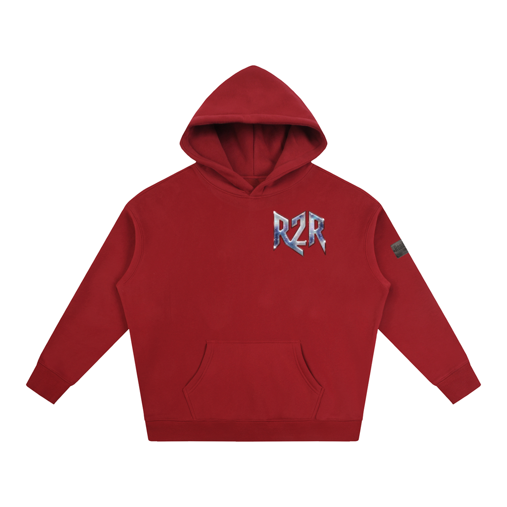 R2R chrome fleece first edition hoodie - chrome