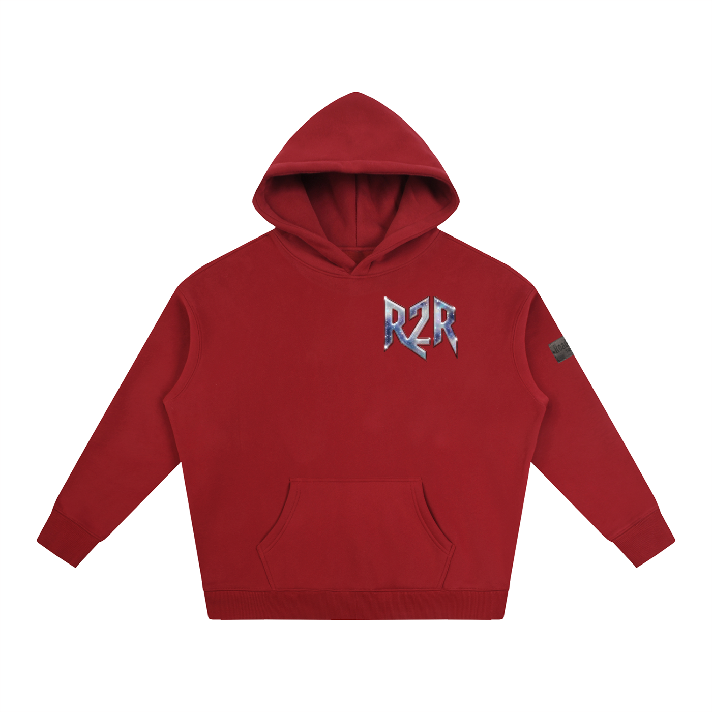 R2R chrome fleece first edition hoodie - chrome