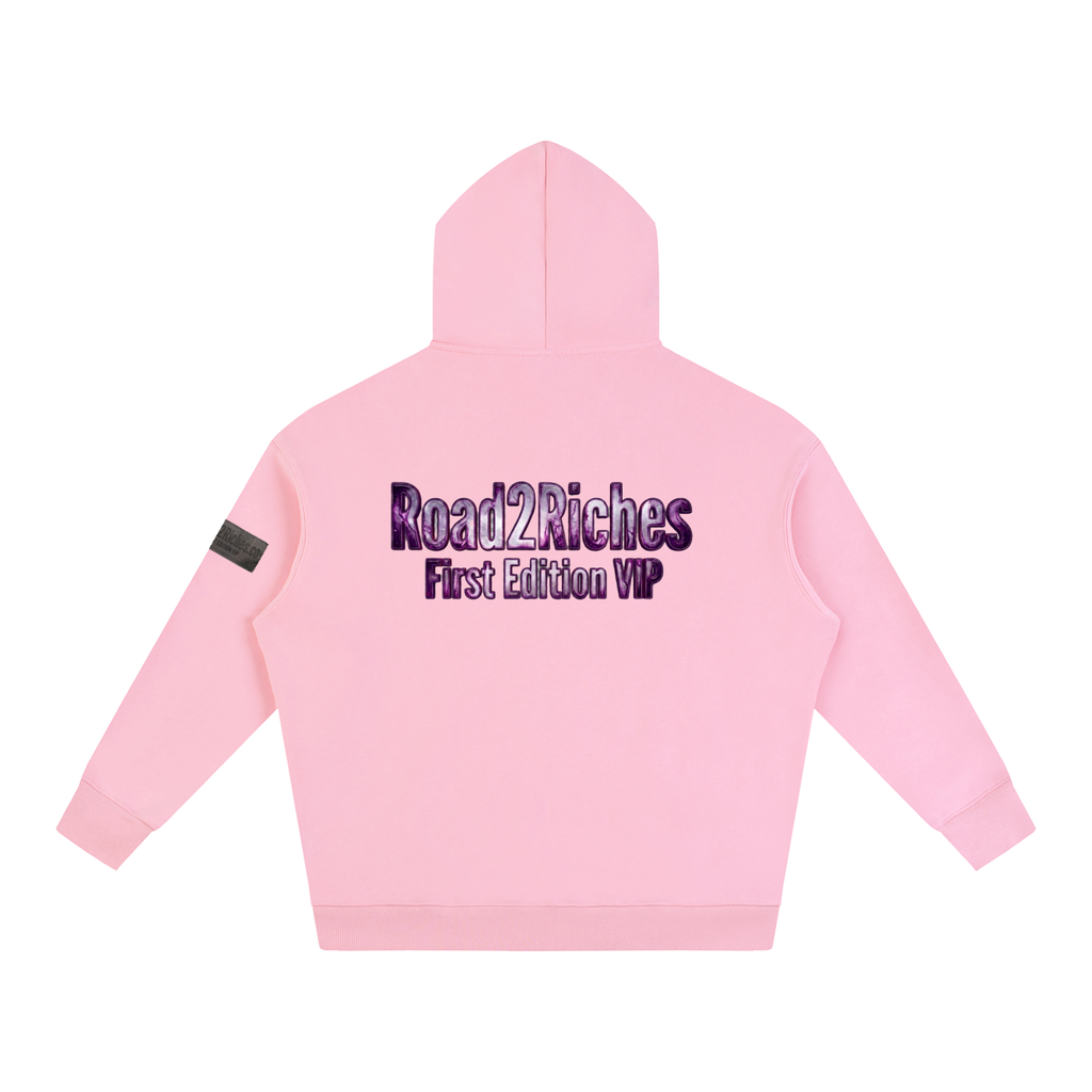 R2R chrome fleece first edition hoodie - purple