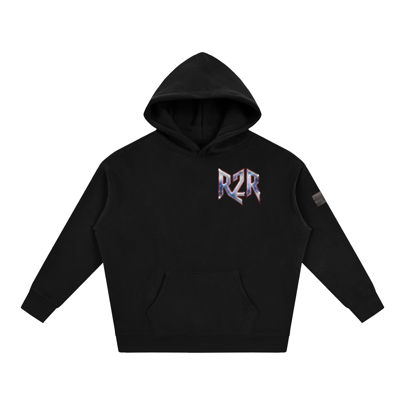 R2R chrome fleece first edition hoodie - chrome
