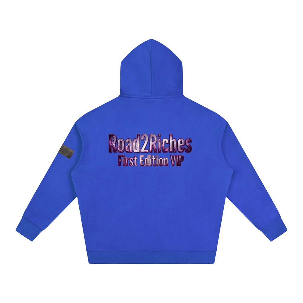 R2R chrome fleece first edition hoodie - purple