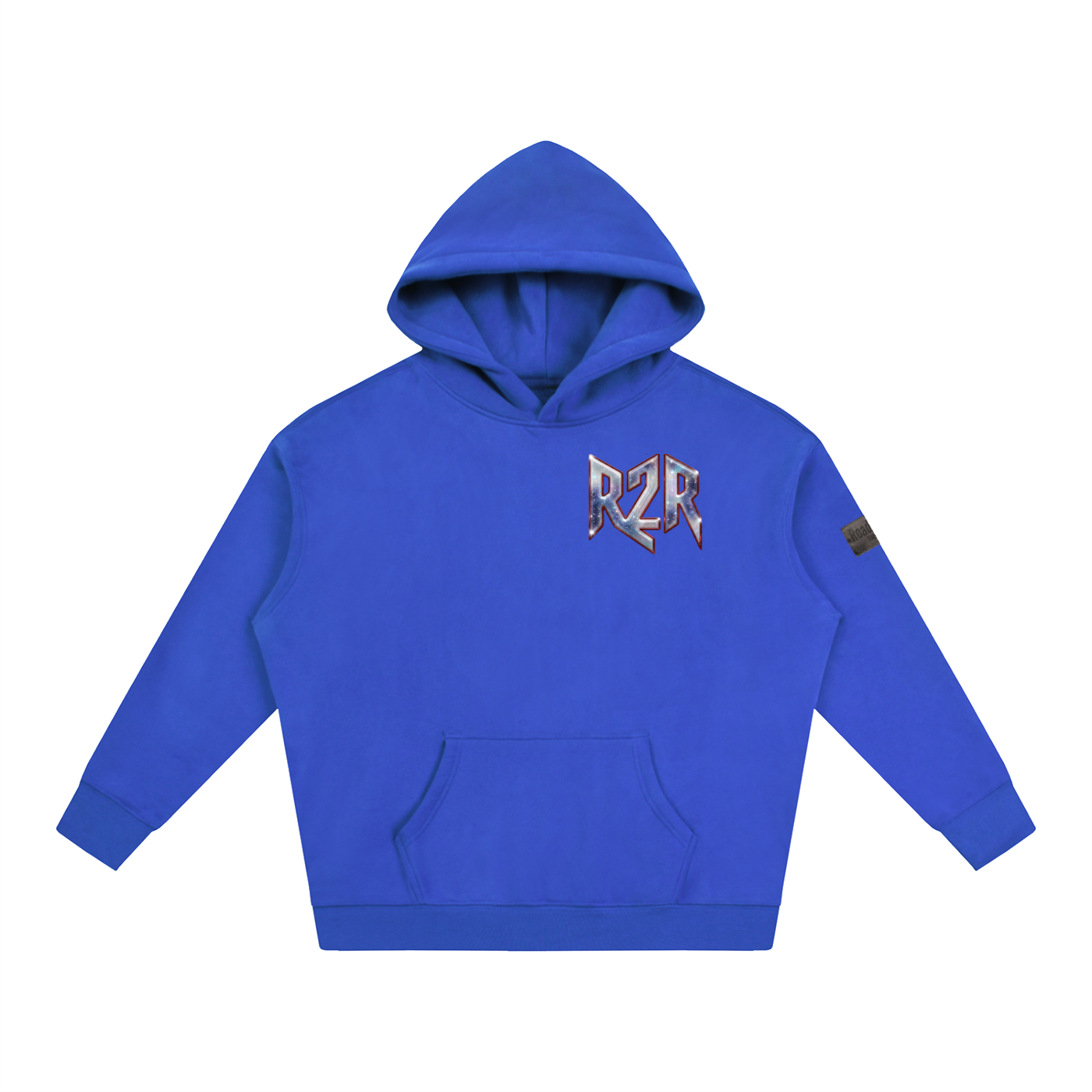 R2R chrome fleece first edition hoodie - chrome