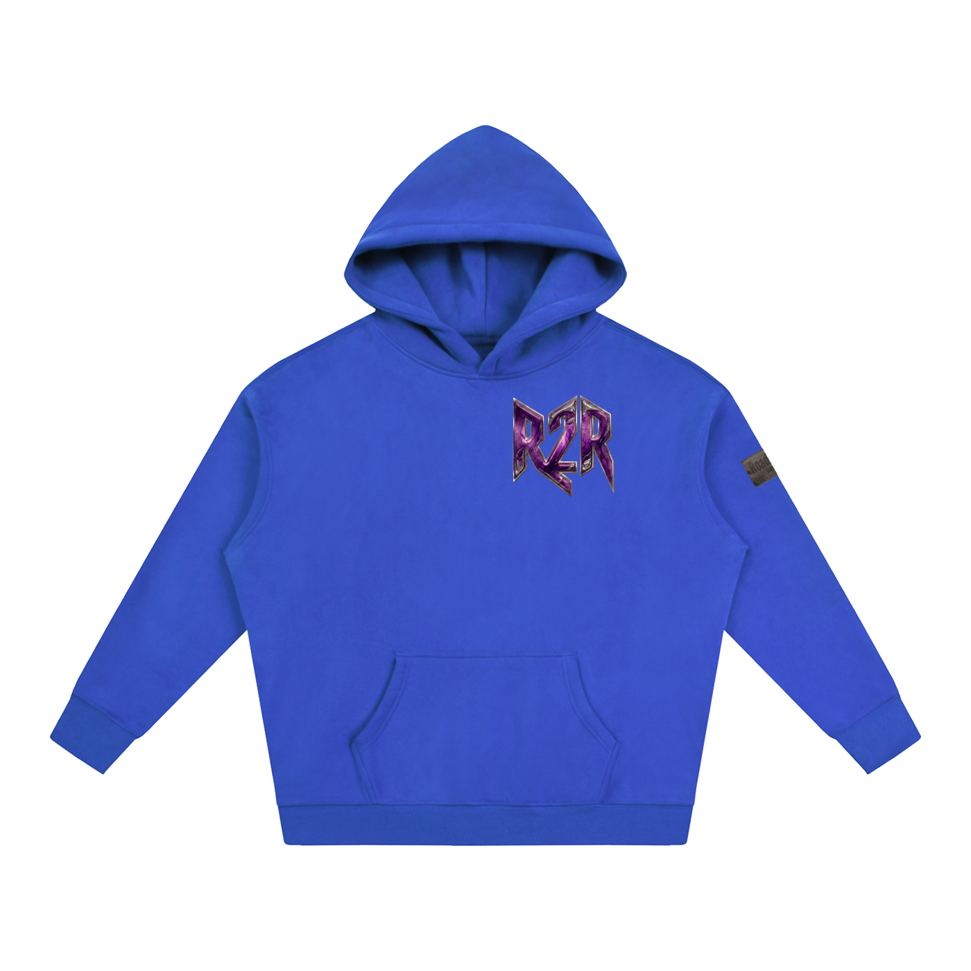 R2R chrome fleece first edition hoodie - purple