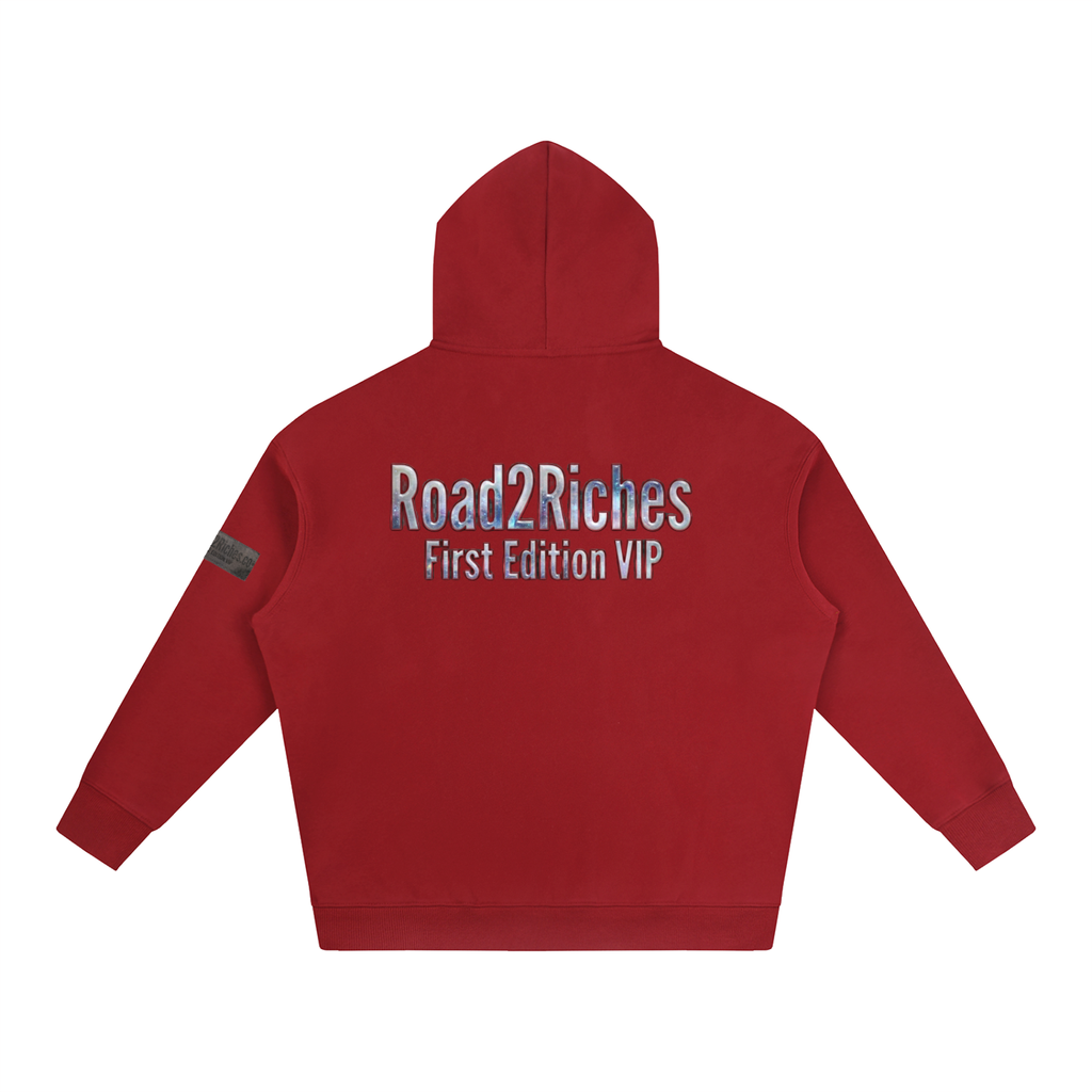 R2R chrome fleece first edition hoodie - chrome