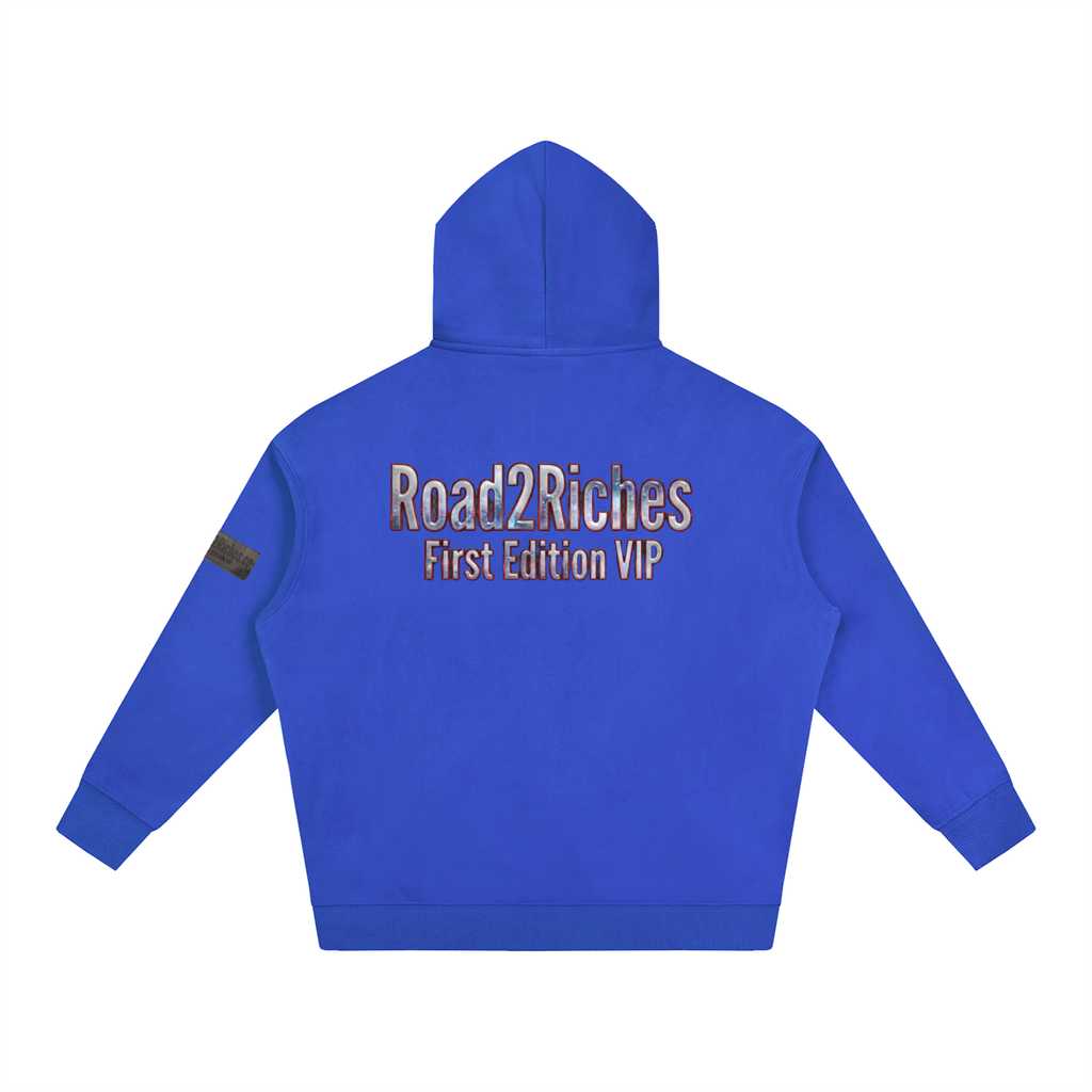 R2R chrome fleece first edition hoodie - chrome