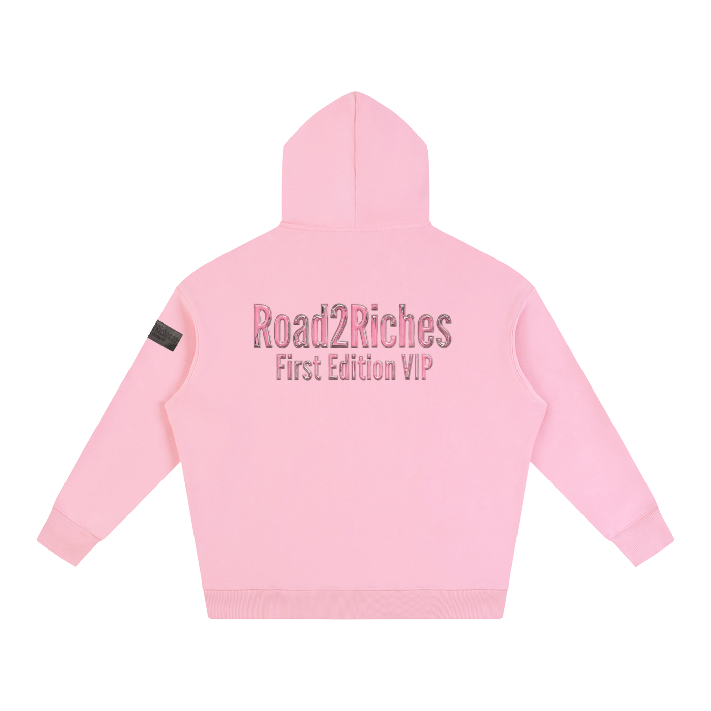 R2R chrome fleece first edition hoodie - pink