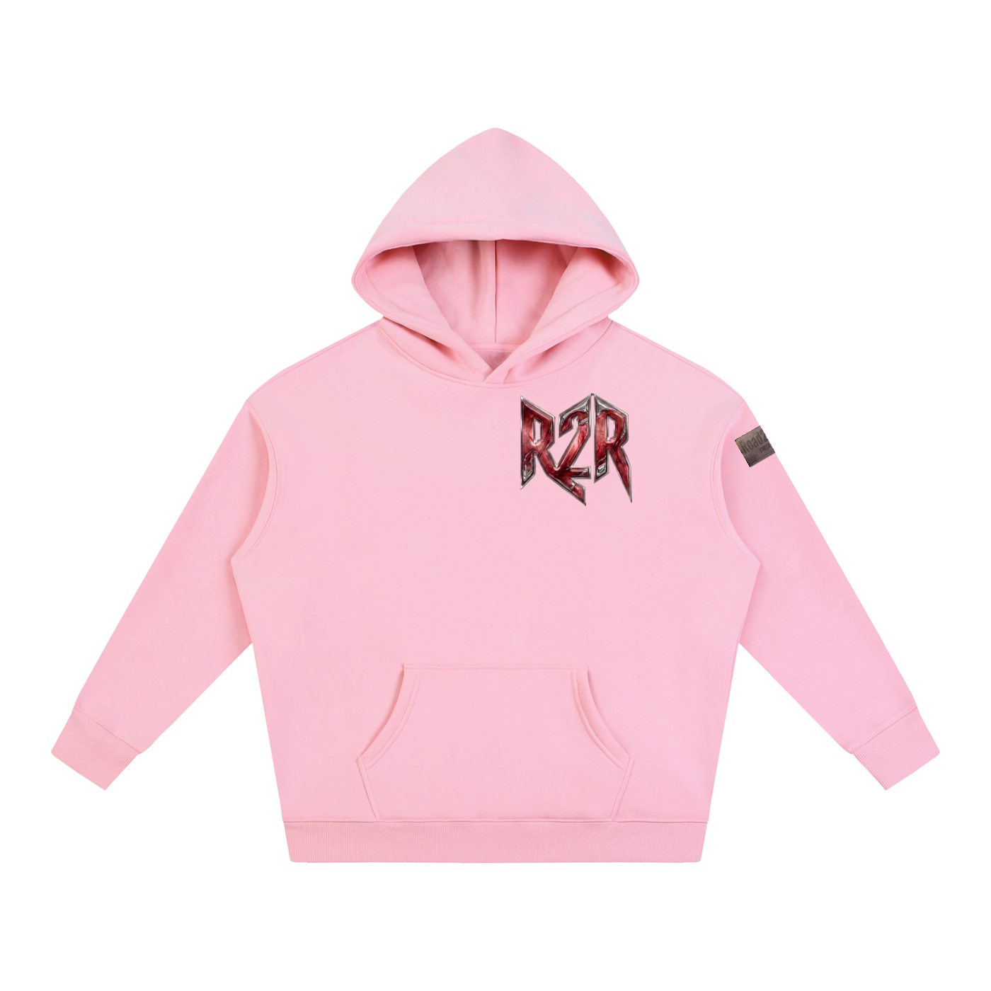 R2R chrome fleece first edition hoodie - red