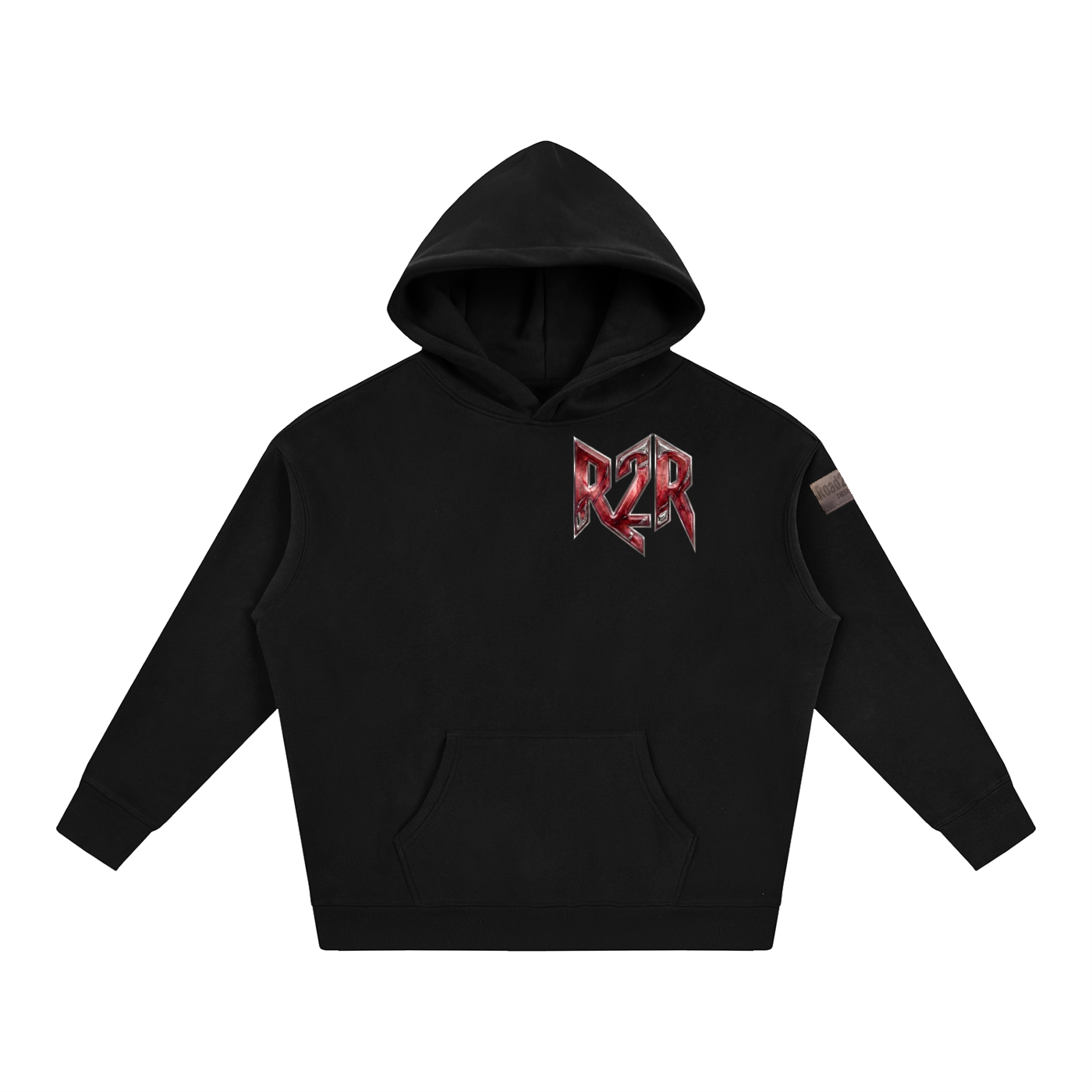 R2R chrome fleece first edition hoodie - red