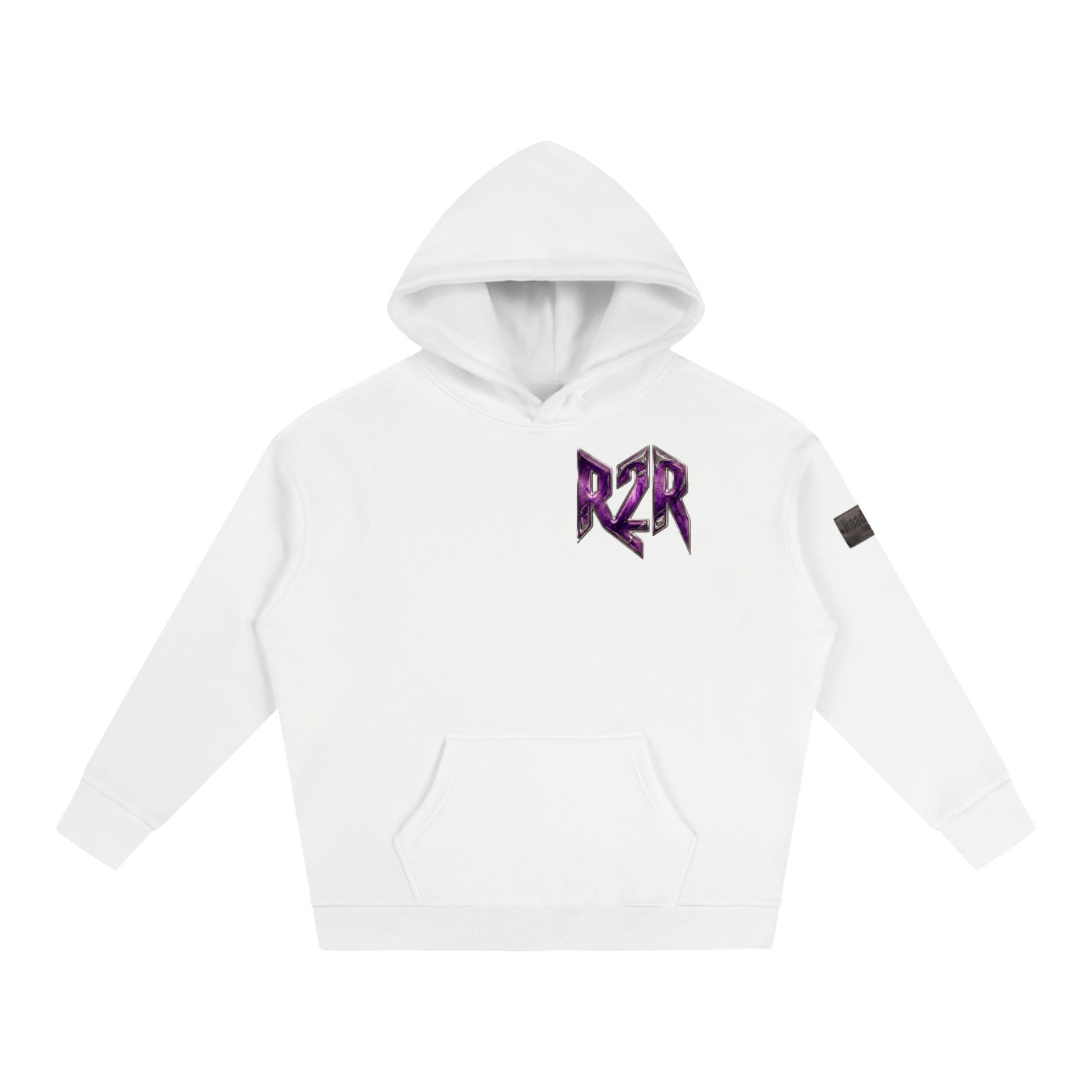 R2R chrome fleece first edition hoodie - purple