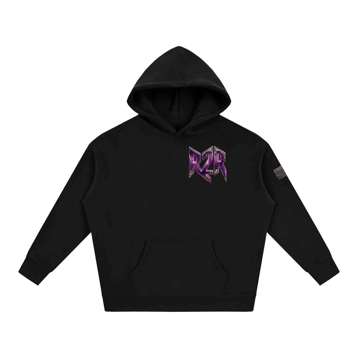 R2R chrome fleece first edition hoodie - purple