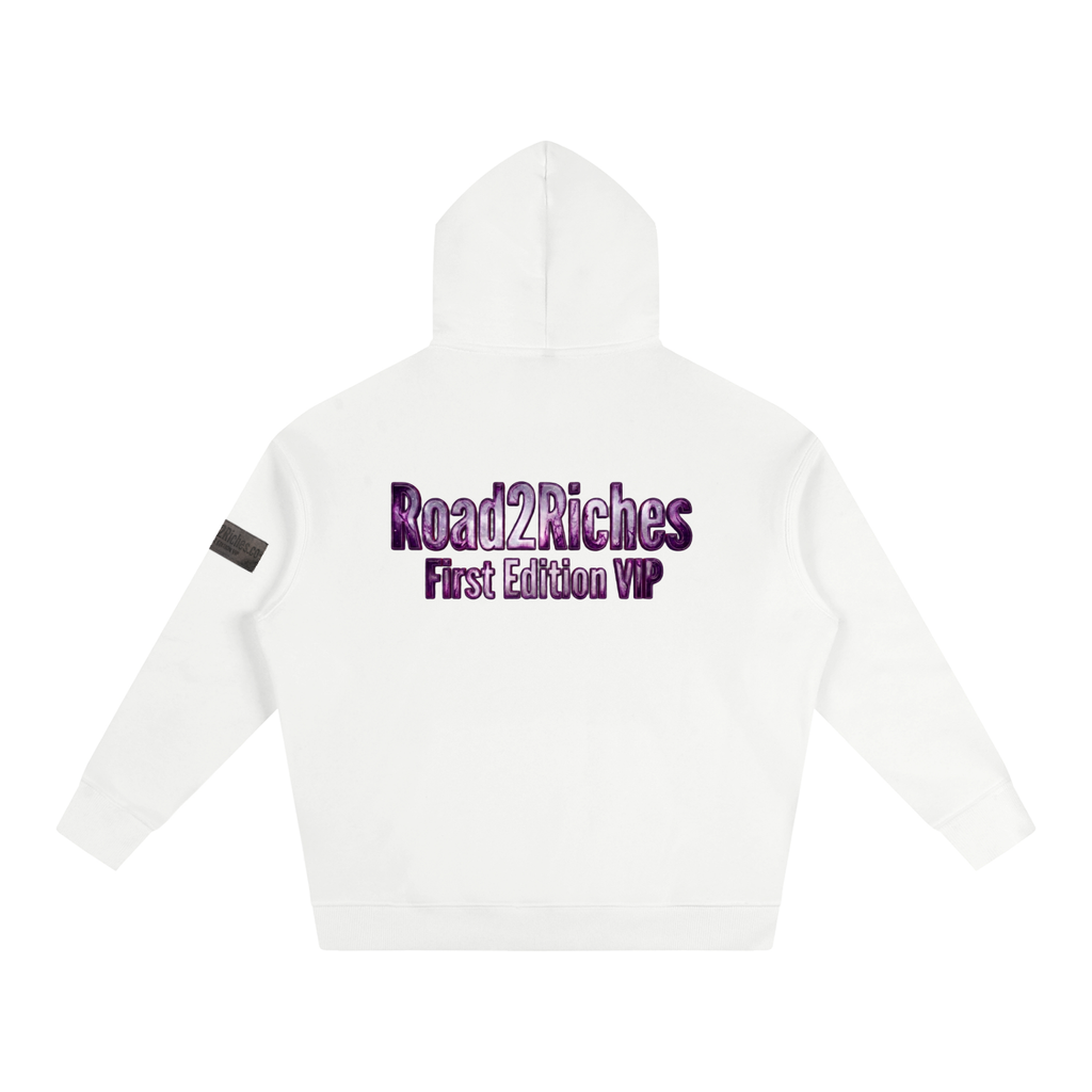 R2R chrome fleece first edition hoodie - purple