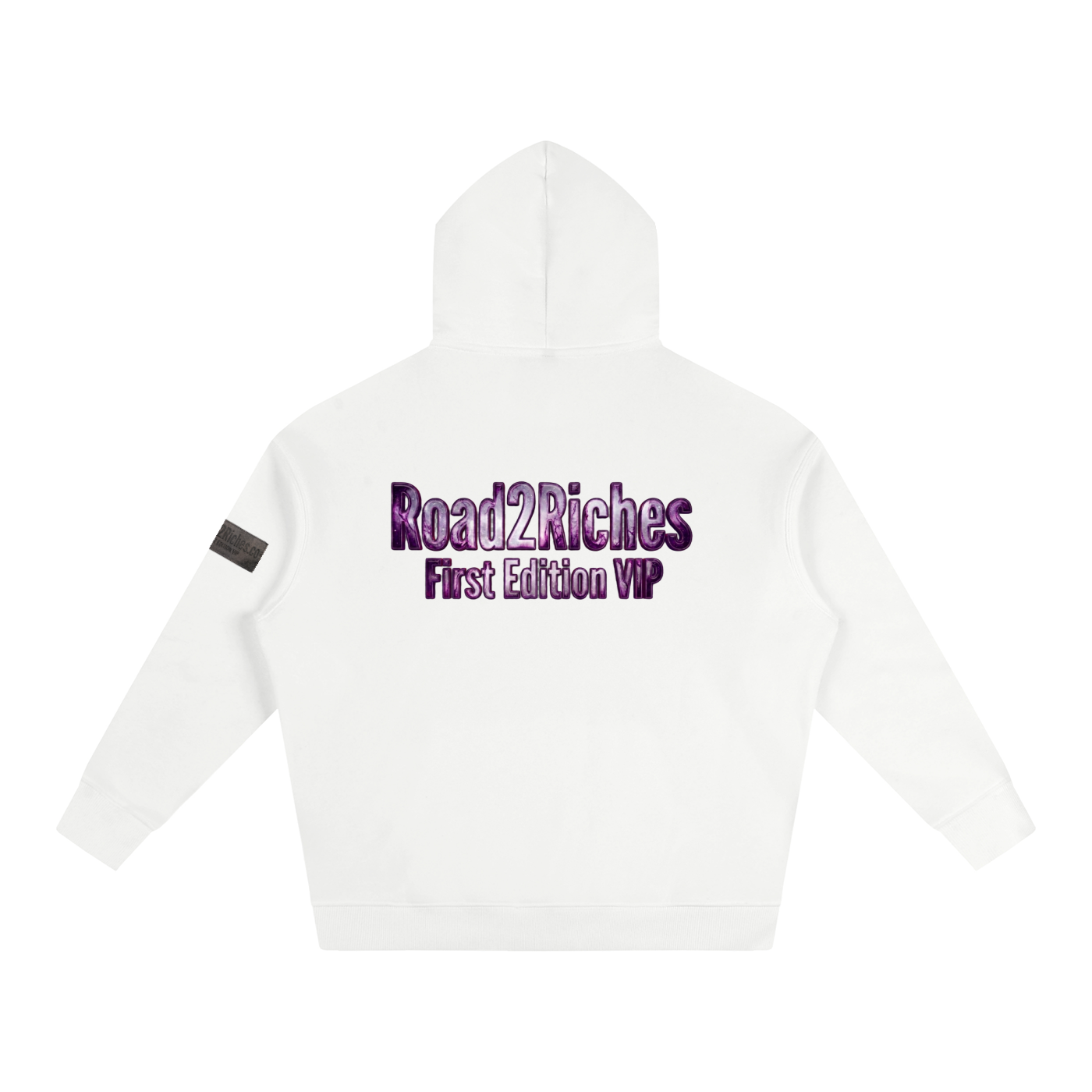R2R chrome fleece first edition hoodie - purple