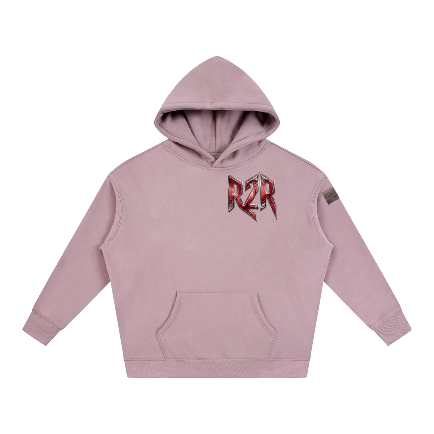 R2R chrome fleece first edition hoodie - red