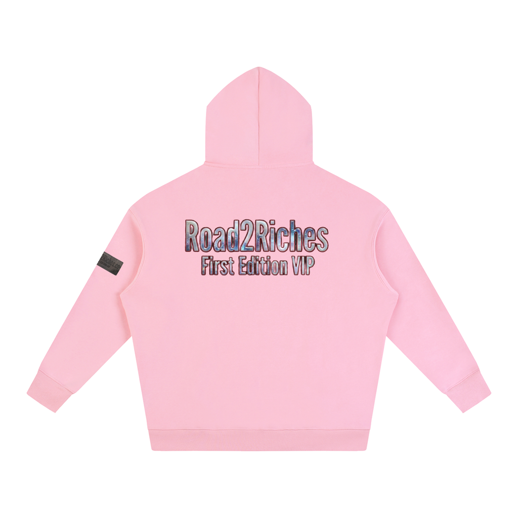 R2R chrome fleece first edition hoodie - chrome